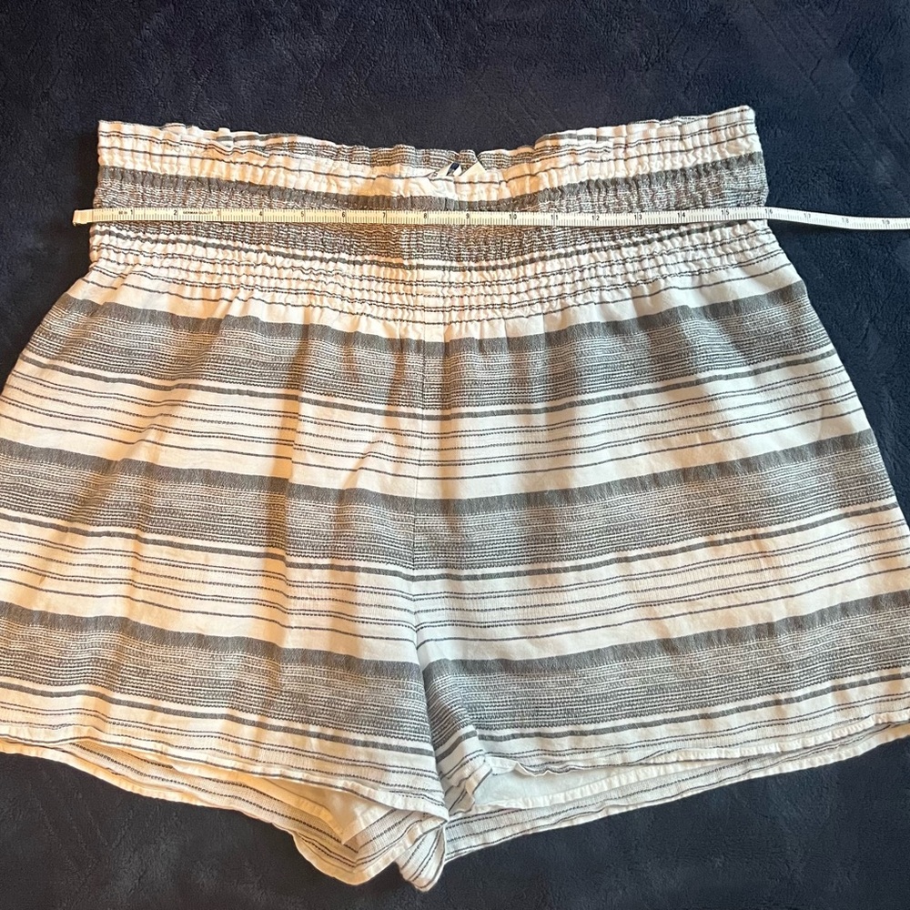 Striped Gray and White Vineyard Vines Women's Shorts